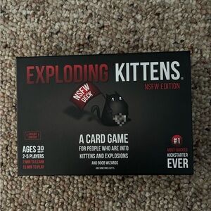 Exploding Kittens NSFW Edition Card Game - NWOT